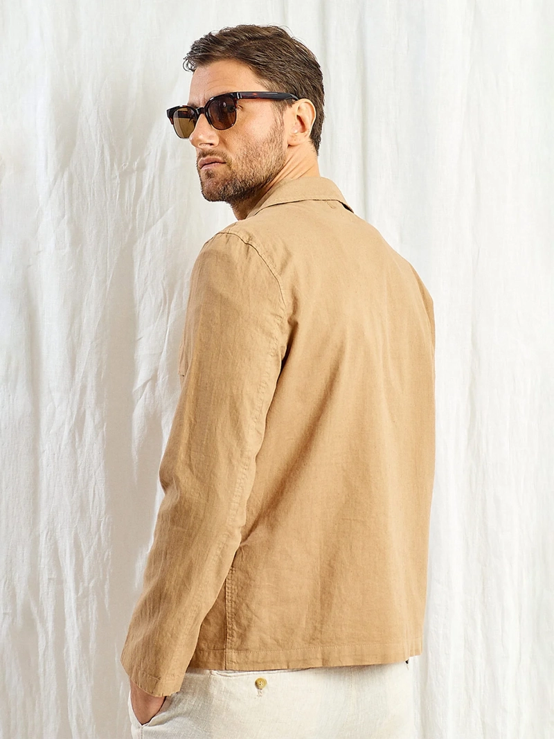 SOBRECAMISA HOMBRE SPAVALDI LINO MANGA LARGA - 3