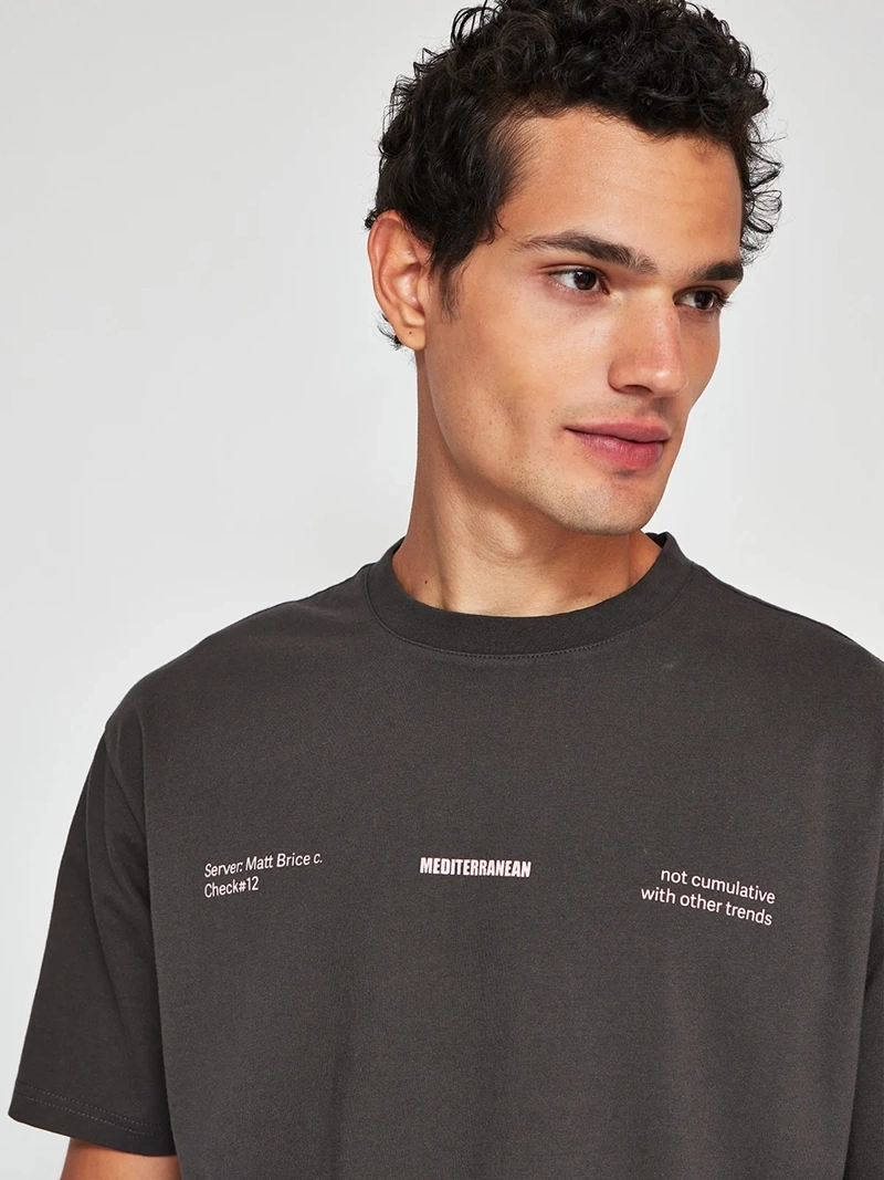 POLERA HOMBRE INDEX ALGODÓN MANGA CORTA PRINT OVERSIZE - 3