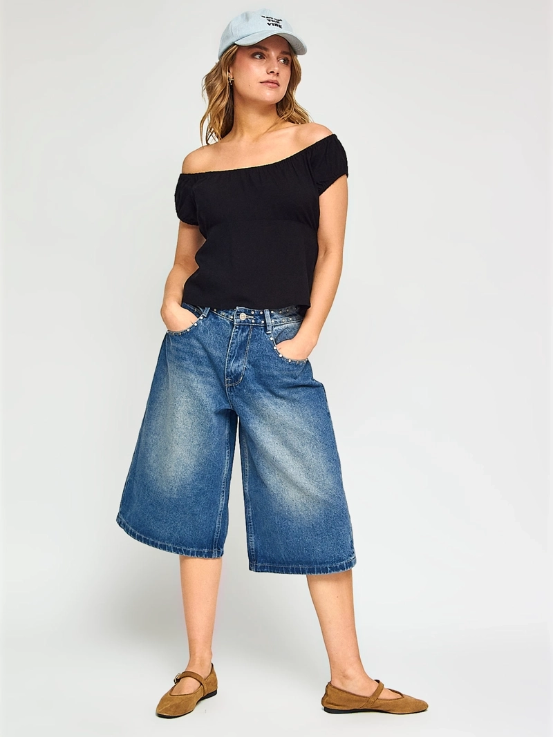 BLUSA MUJER INDEX MANGA CORTA BÁSICA - 4