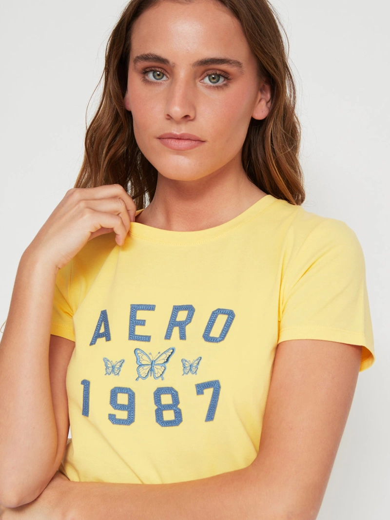 POLERA MANGA CORTA ALGODÓN MUJER AEROPOSTALE KYLIE - 3