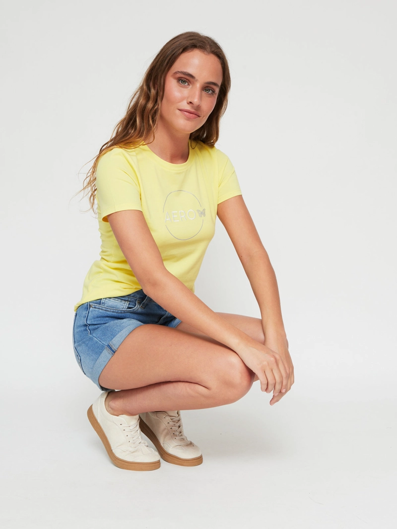 POLERA MANGA CORTA ALGODÓN MUJER AEROPOSTALE KIM - 4