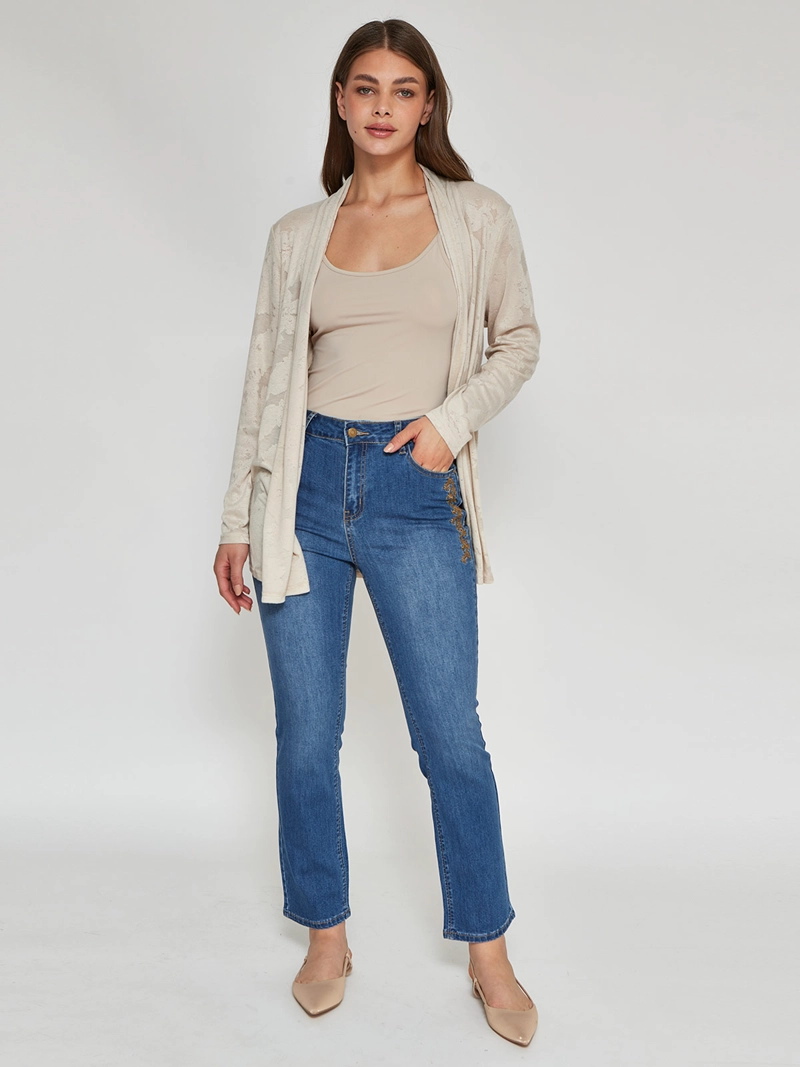 CARDIGAN MUJER AZIZ LIVIANO - 4
