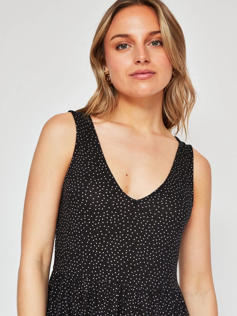 VESTIDO MUJER INDEX CORTO CAPAS - 4