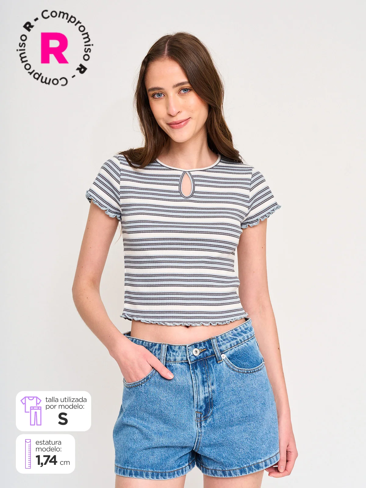 POLERA MANGA CORTA ALGODÓN MUJER AEROPOSTALE SWEET - 1