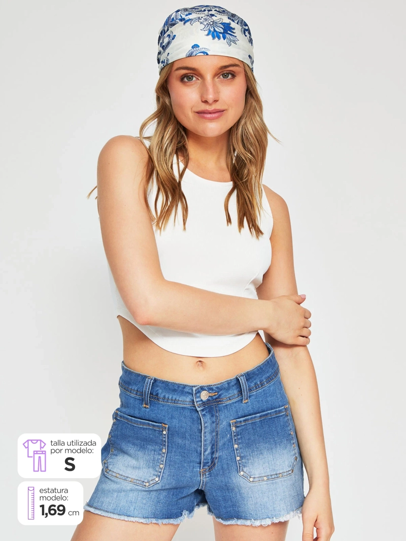 POLERA MUJER INDEX SIN MANGAS TIPO CORSET - 1