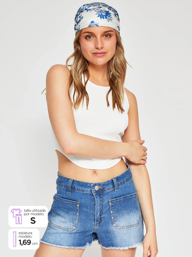 POLERA MUJER INDEX SIN MANGAS TIPO CORSET - 1