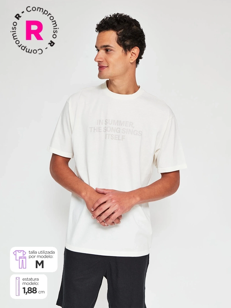 POLERA HOMBRE INDEX ALGODÓN MANGA CORTA PRINT OVERSIZE - 1