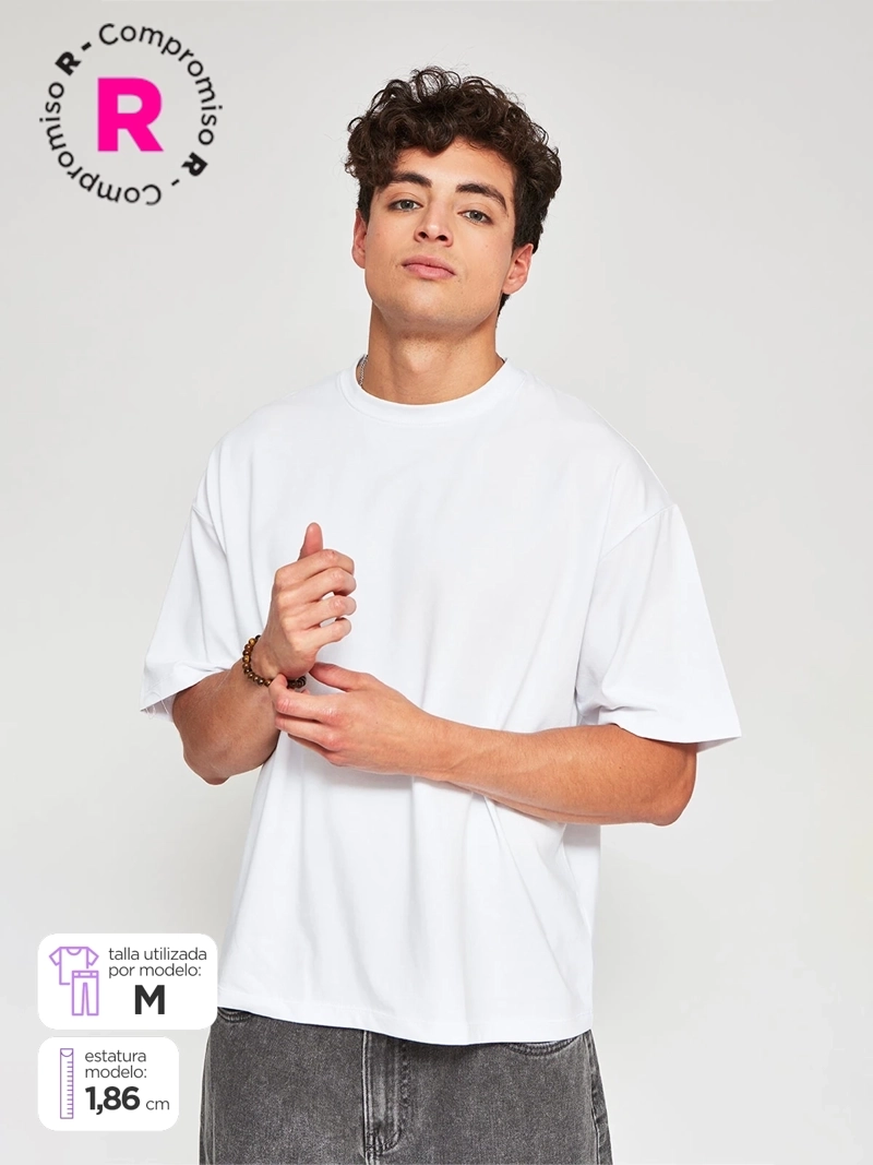 POLERA HOMBRE INDEX ALGODÓN MANGA CORTA BOXY FIT - 1