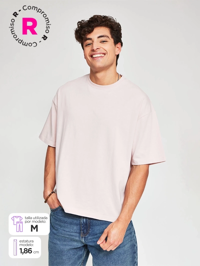 POLERA HOMBRE INDEX ALGODÓN MANGA CORTA BOXY FIT