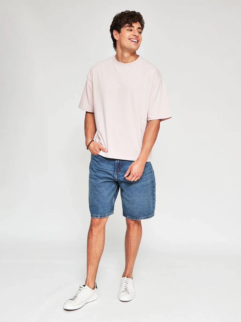 POLERA HOMBRE INDEX ALGODÓN MANGA CORTA BOXY FIT - 4