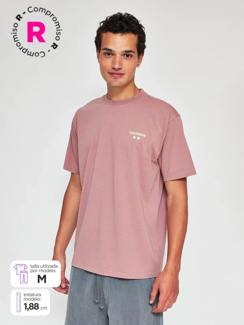 POLERA HOMBRE INDEX ALGODÓN MANGA CORTA PRINT OVERSIZE - 1