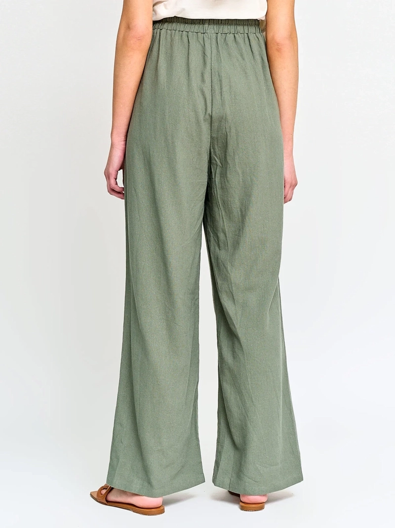 PANTALÓN MUJER AZIZ LINO RECTO - 2