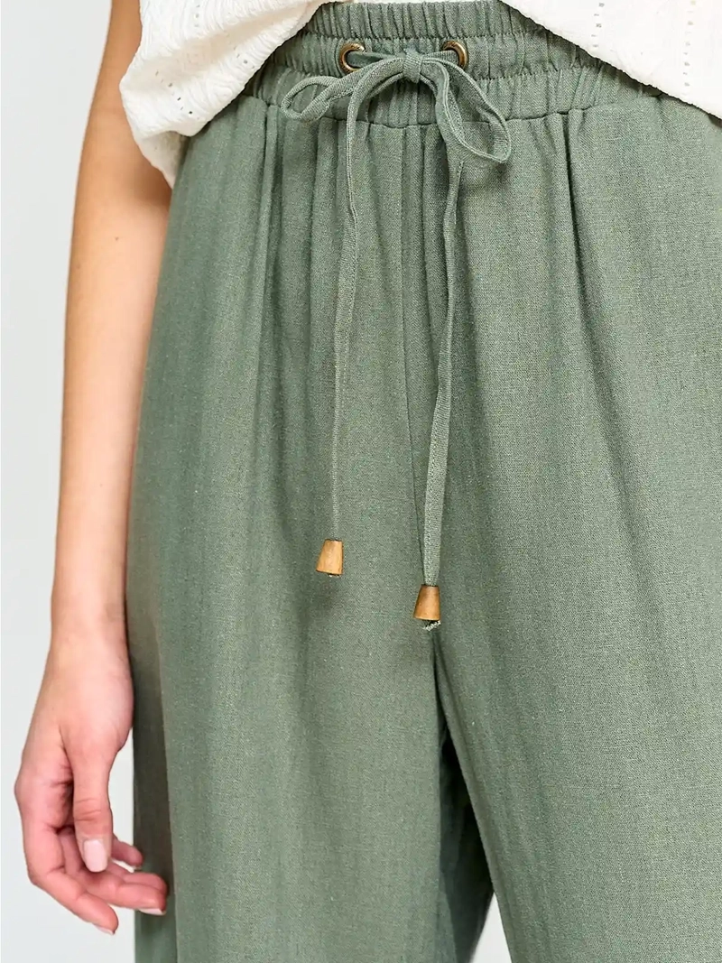 PANTALÓN MUJER AZIZ LINO RECTO - 3