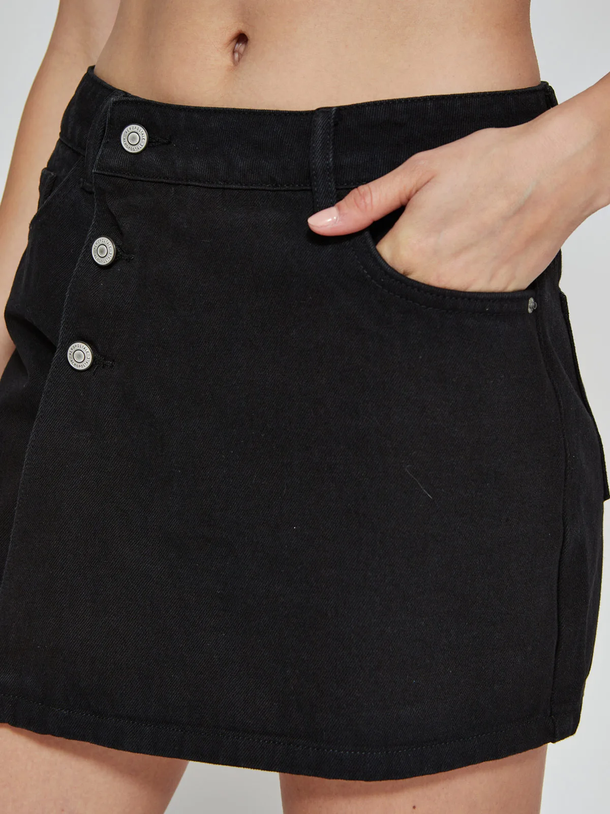 FALDA SHORT ALGODÓN MUJER AEROPOSTALE DENIM - 4