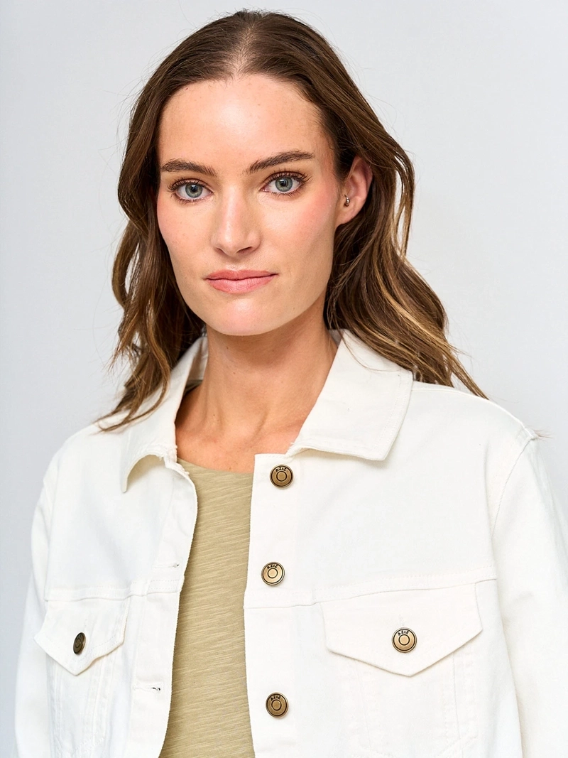 CHAQUETA MUJER AZIZ ALGODÓN CORTA DENIM - 3