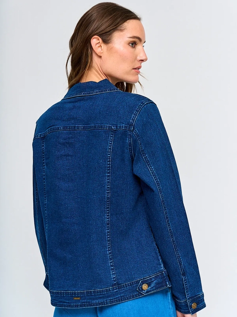 CHAQUETA MUJER AZIZ ALGODÓN CORTA DENIM - 2