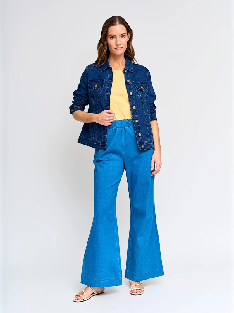 CHAQUETA MUJER AZIZ ALGODÓN CORTA DENIM - 4