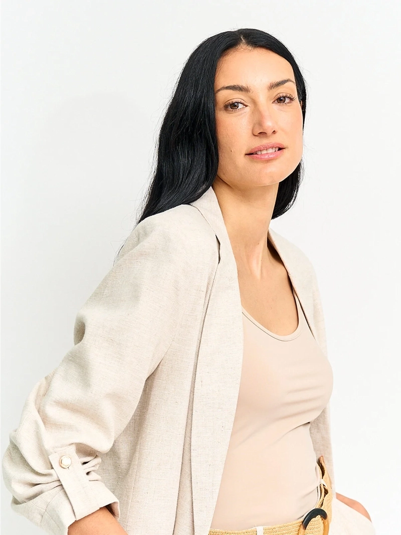 BLAZER MUJER CACHAREL LINO  - 3