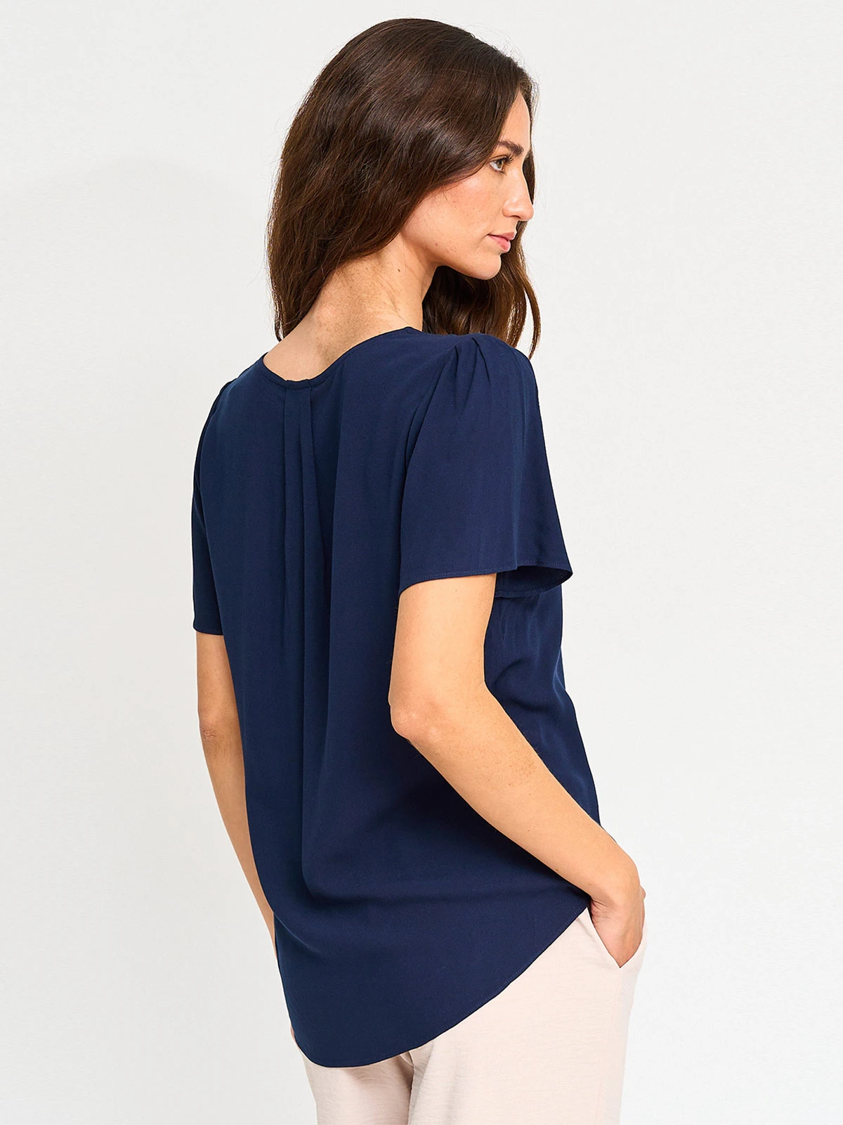 BLUSA MUJER CACHAREL MANGA CORTA TEXTURADA - 2