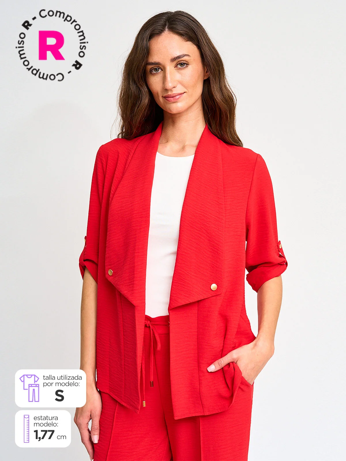 BLAZER MUJER CACHAREL TEXTURADO - 1