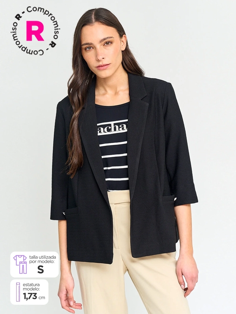BLAZER MUJER CACHAREL CON FORRO - 1