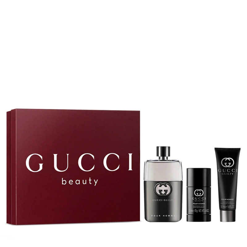SET PERFUME GUCCI GUILTY EAU DE TOILETTE PARA HOMBRE 90 ML + DEO STICK 75 ML + GEL DE DUCHA 50ML - 2