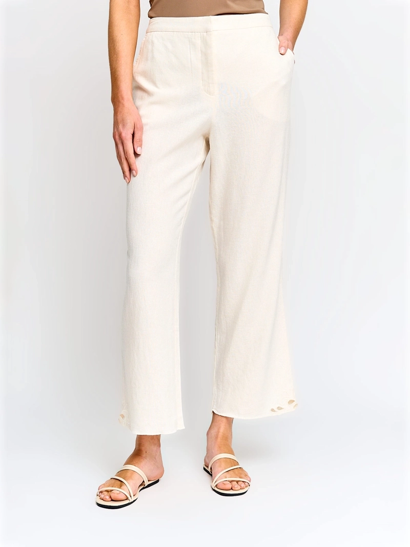 PANTALÓN MUJER CACHAREL LINO CAPRI - 2