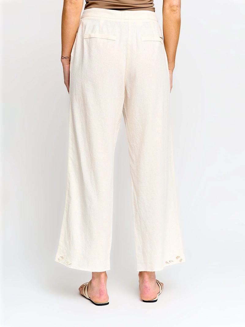 PANTALÓN MUJER CACHAREL LINO CAPRI - 3