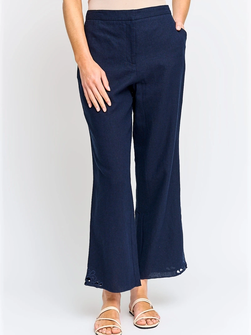 PANTALÓN MUJER CACHAREL LINO CAPRI - 2