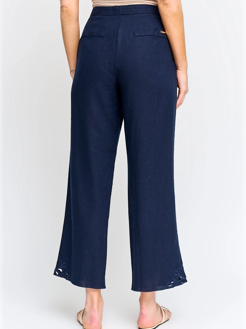 PANTALÓN MUJER CACHAREL LINO CAPRI - 3
