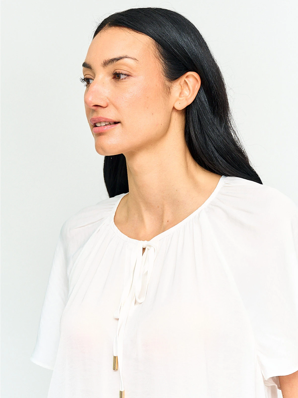 BLUSA MUJER CACHAREL CUELLO REDONDO MANGA CORTA - 3