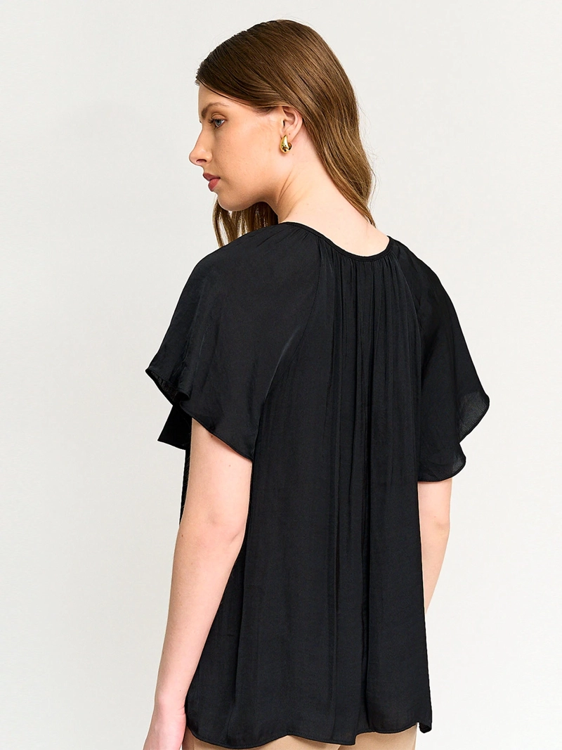 BLUSA MUJER CACHAREL CUELLO REDONDO MANGA CORTA - 2