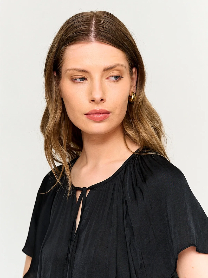 BLUSA MUJER CACHAREL CUELLO REDONDO MANGA CORTA - 3