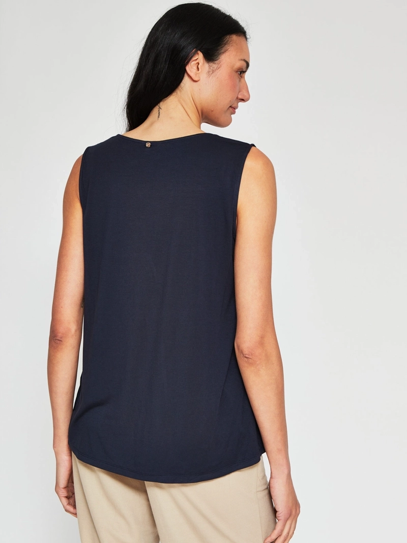 BLUSA MUJER CACHAREL CUELLO EN V SIN MANGAS - 2