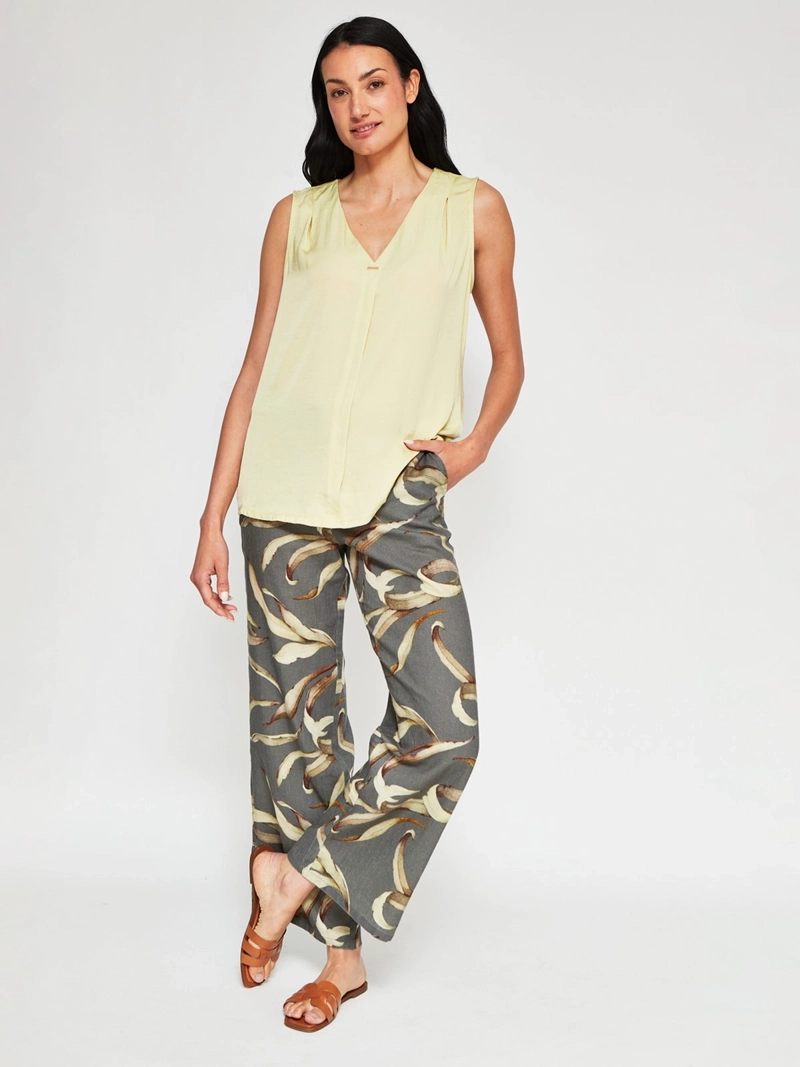 BLUSA MUJER CACHAREL CUELLO EN V SIN MANGAS - 4