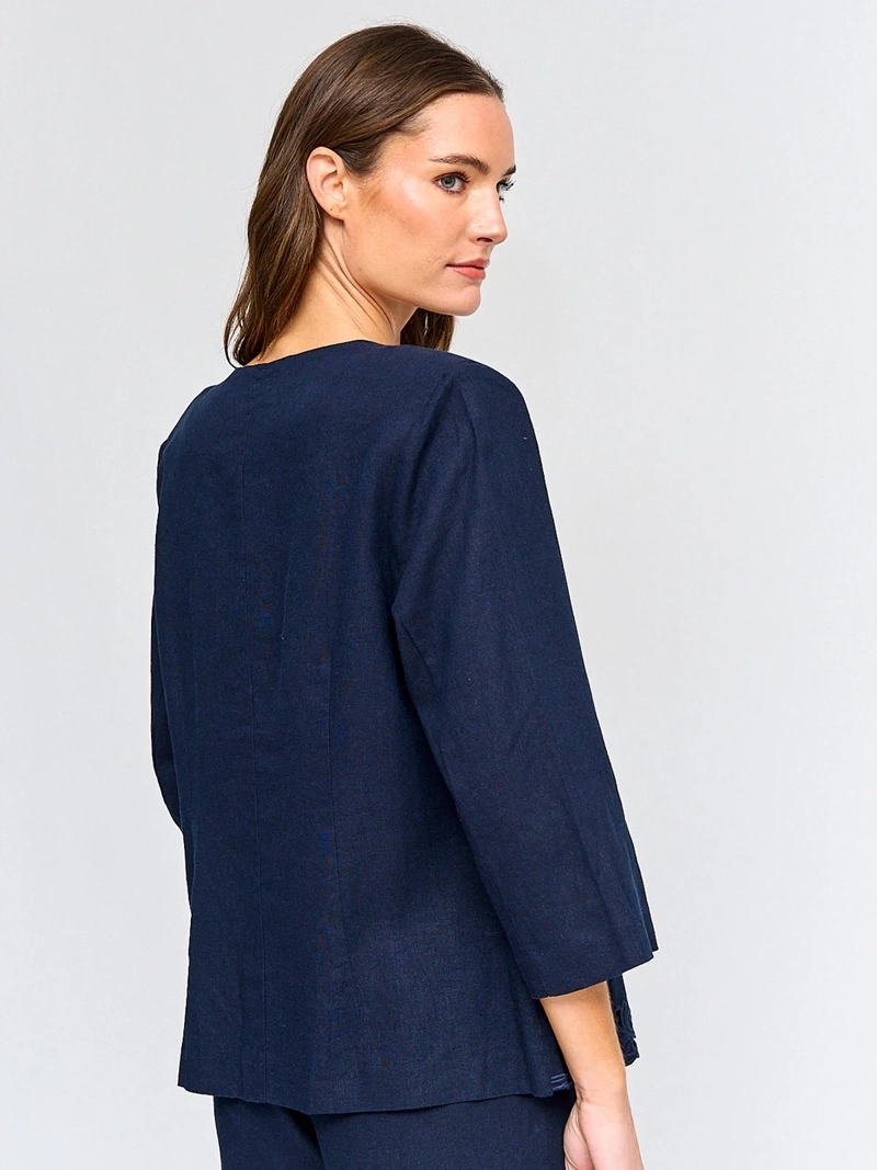 BLAZER MUJER CACHAREL LINO MANGA 3/4 - 2