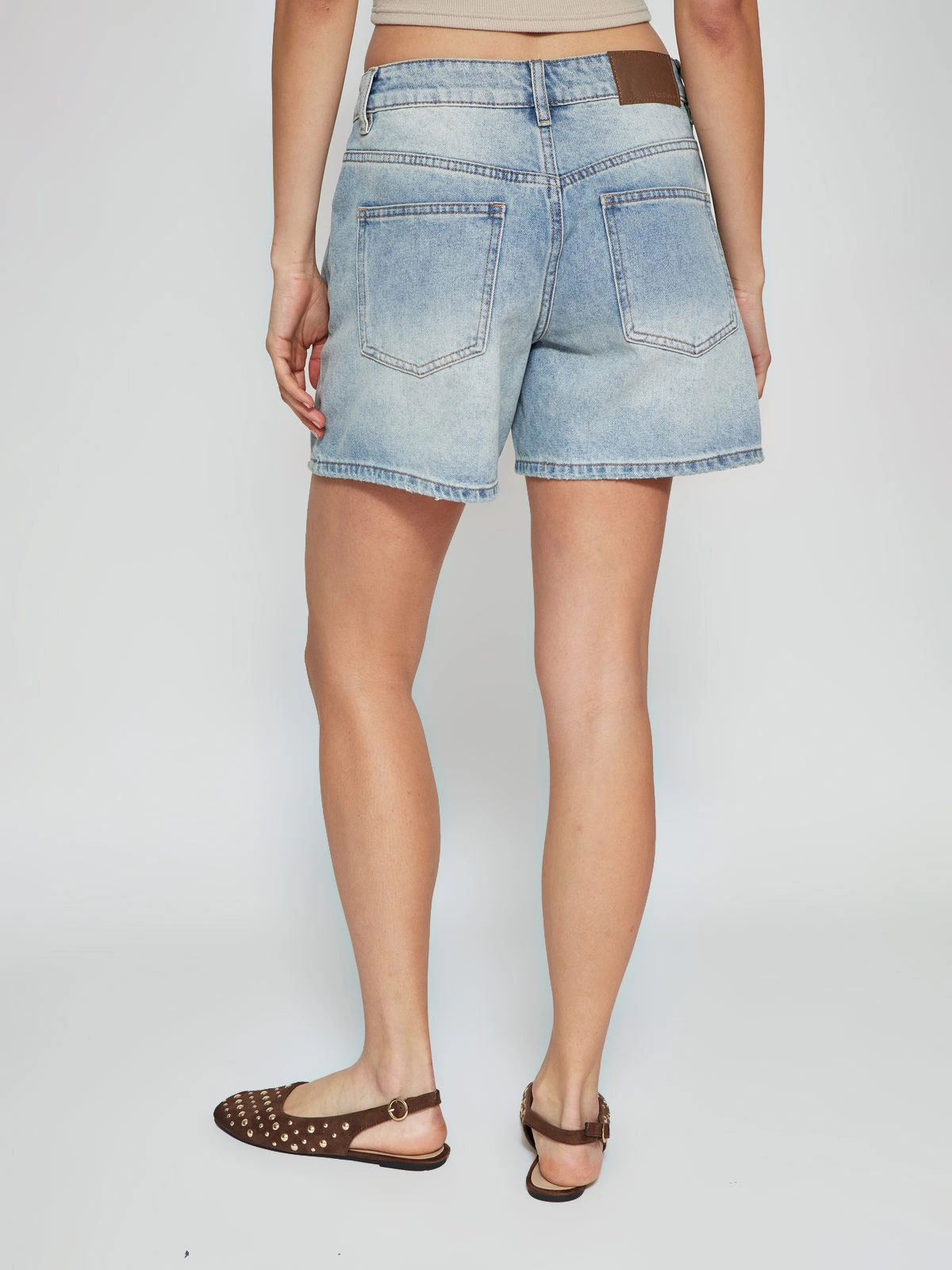 SHORT MUJER BARBADOS LARGO ALGODÓN DENIM - 3