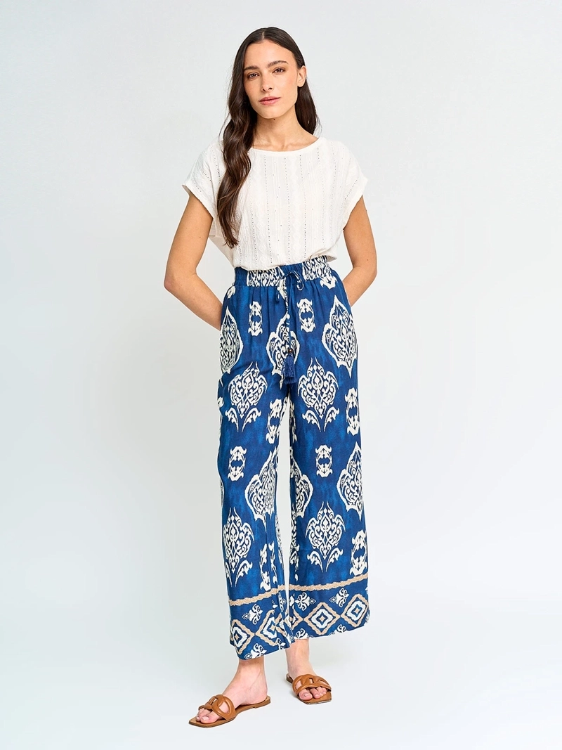 PANTALÓN MUJER AZIZ FLUIDO ESTAMPADO - 4