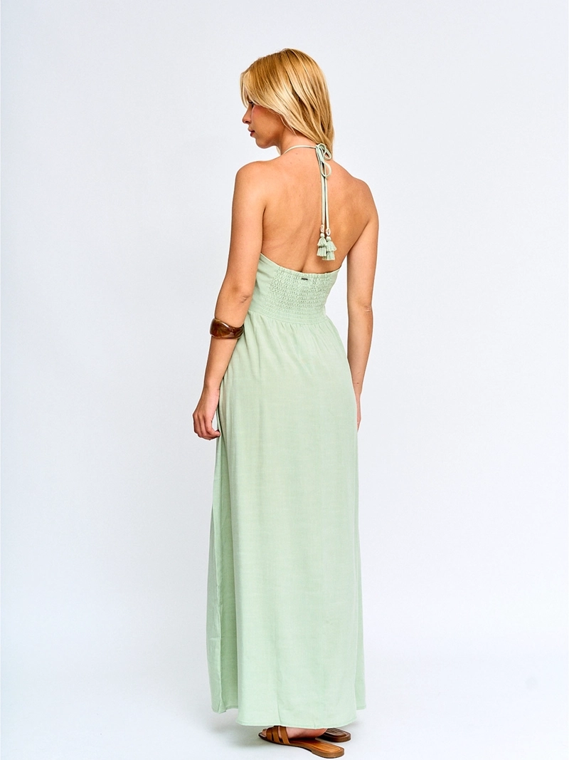 VESTIDO MUJER BARBADOS LARGO HALTER - 3