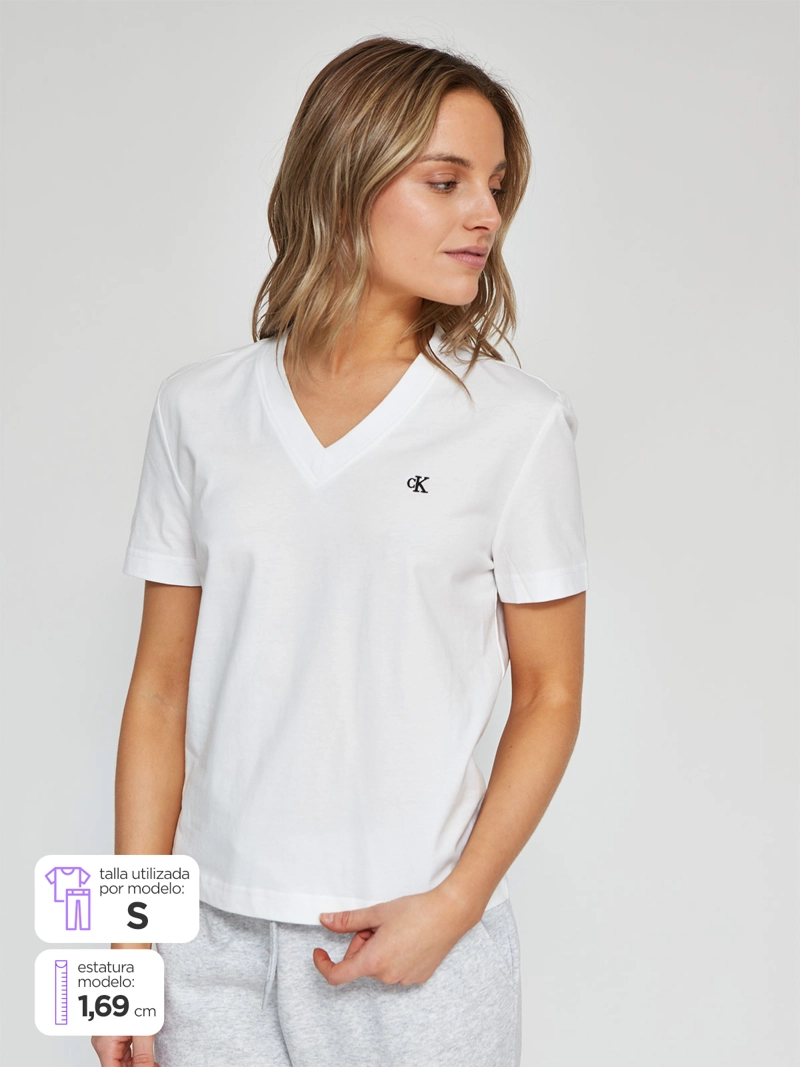 POLERA MUJER CALVIN KLEIN ALGODÓN  - 1