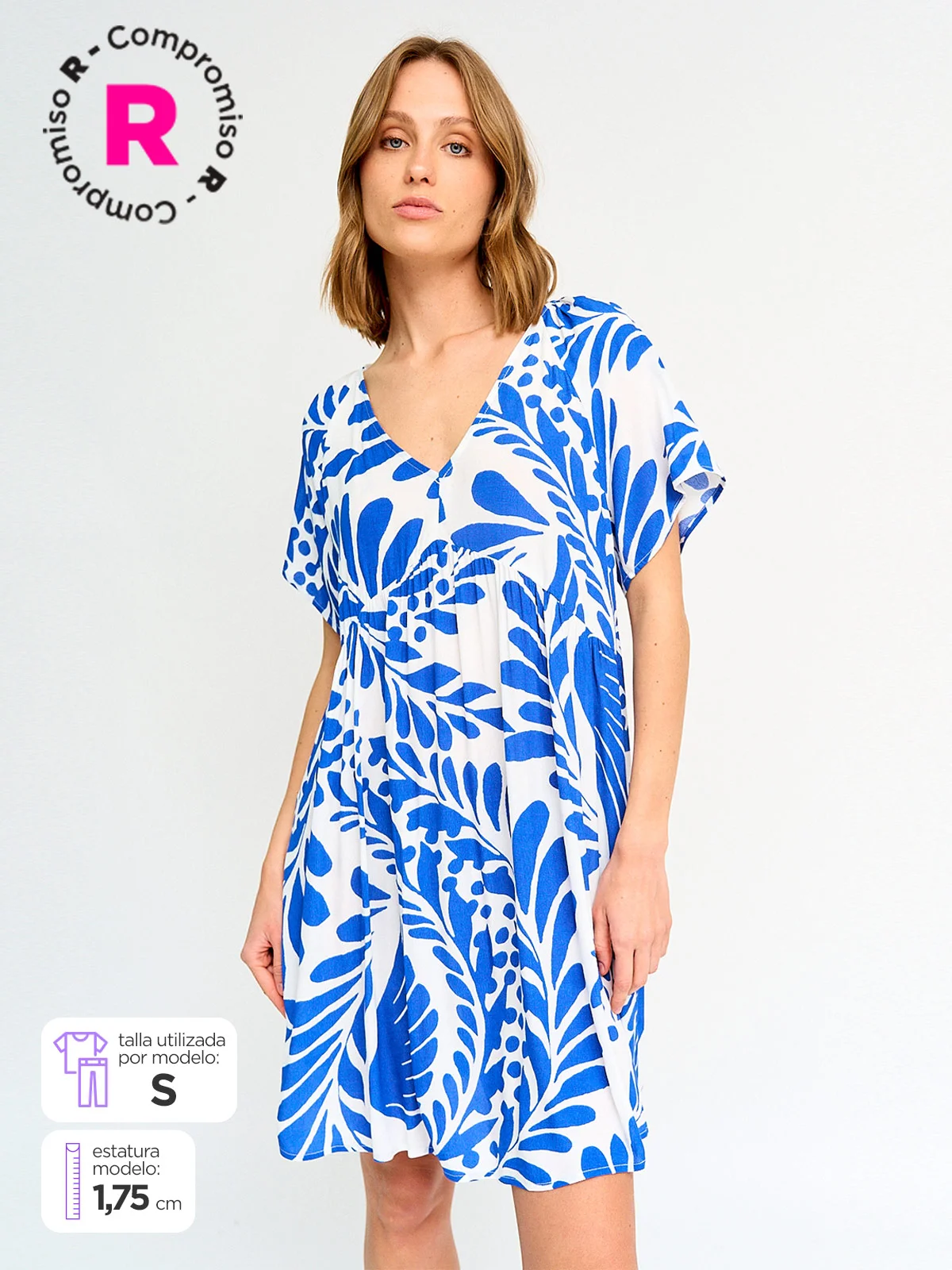 VESTIDO MUJER MARQUIS MANGA CORTA - 1