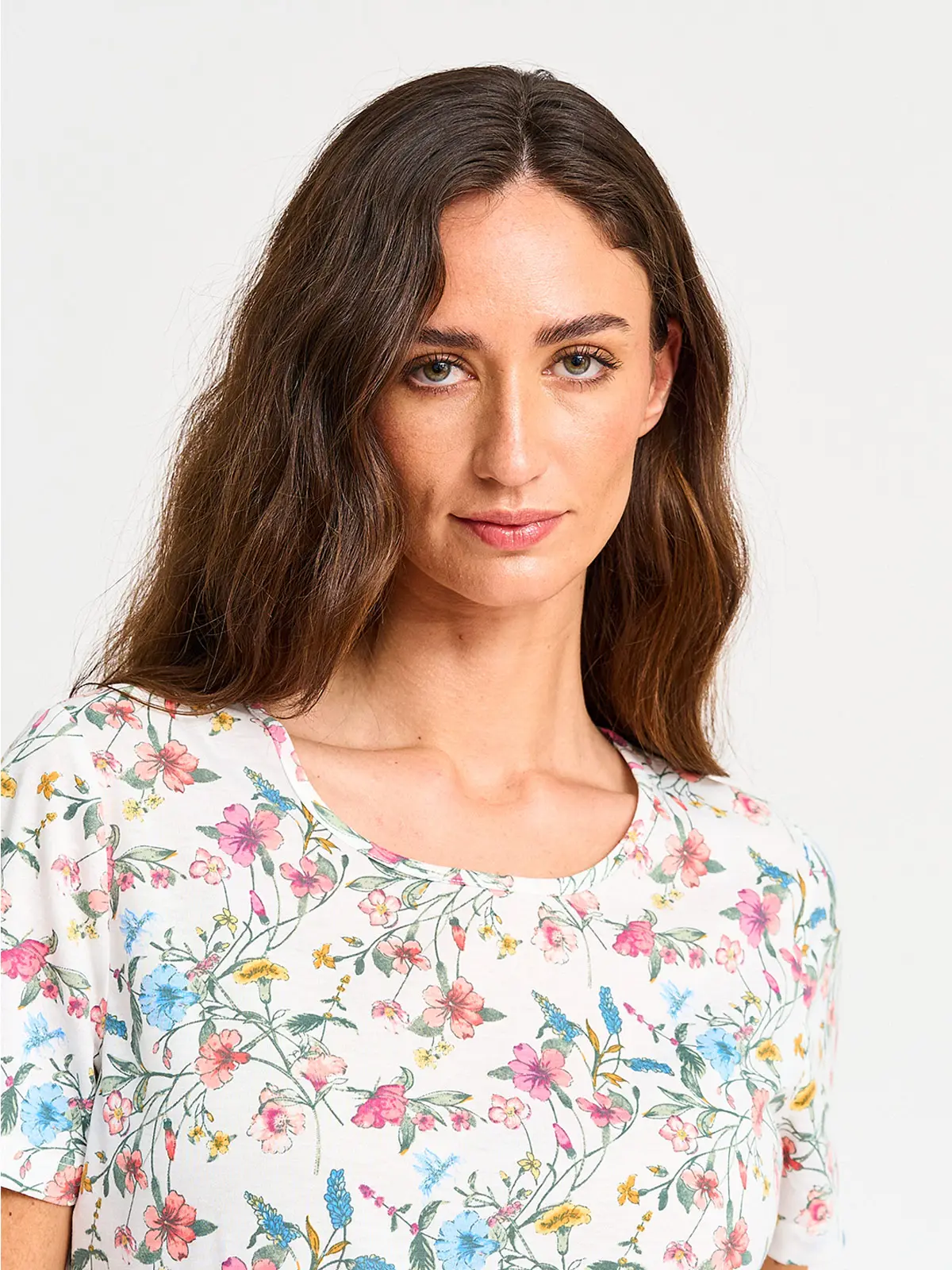 POLERA MUJER AZIZ MANGA CORTA ESTAMPADA - 3