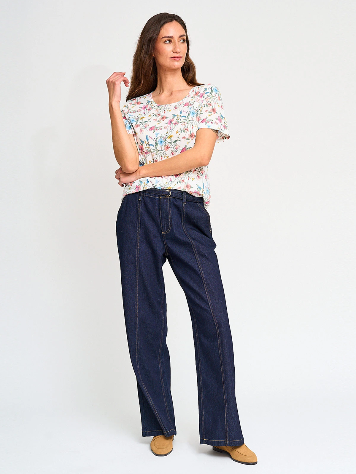 POLERA MUJER AZIZ MANGA CORTA ESTAMPADA - 4