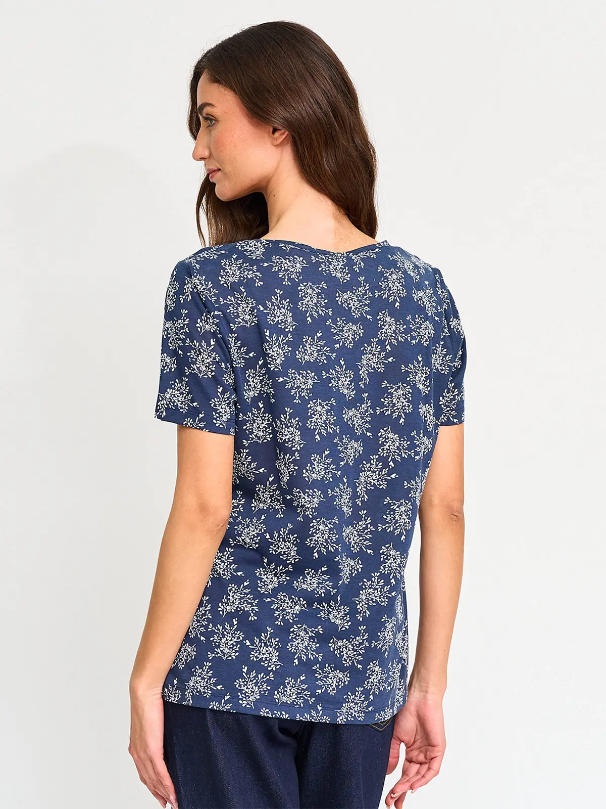 POLERA MUJER AZIZ MANGA CORTA ESTAMPADA - 2