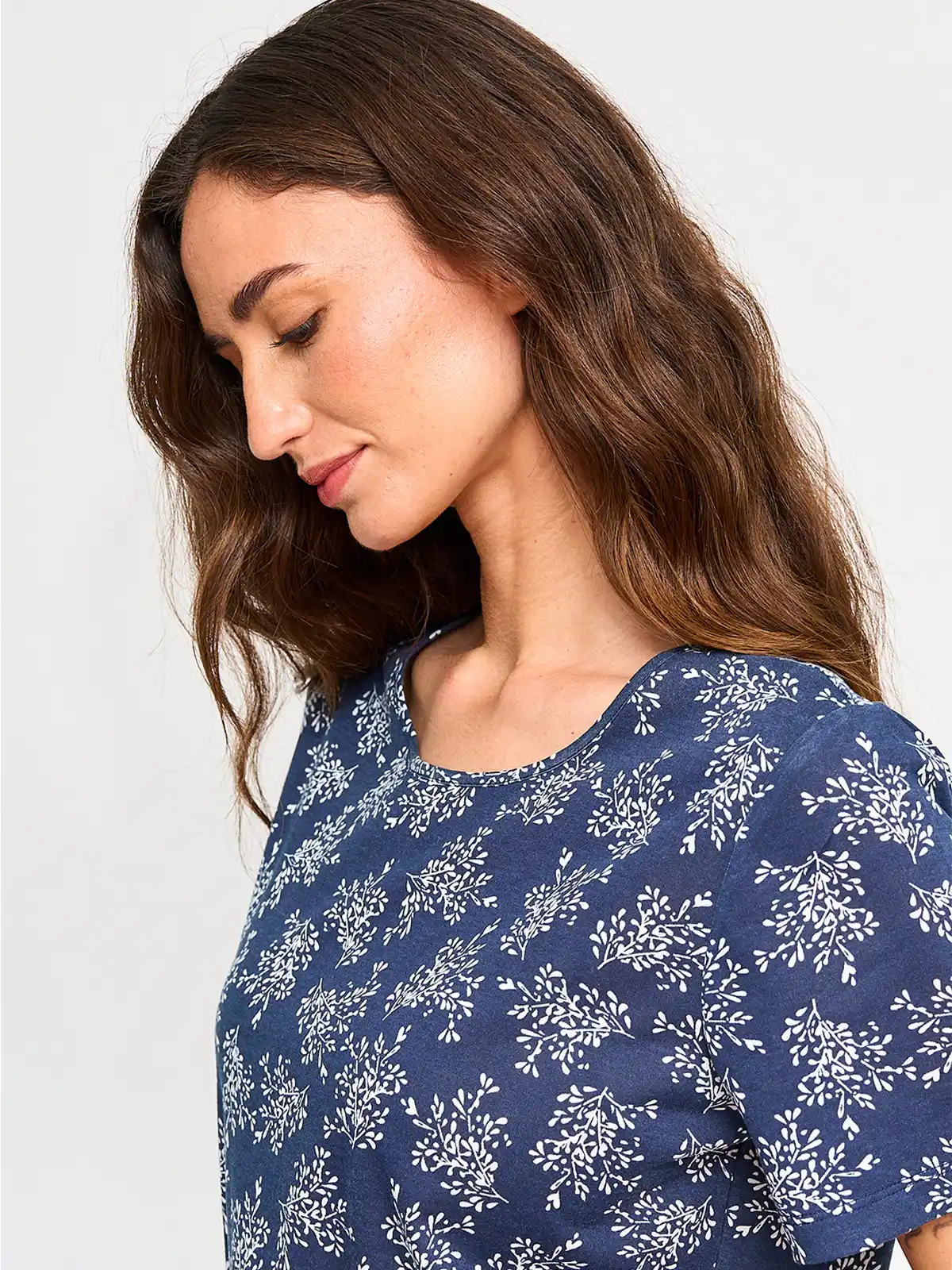 POLERA MUJER AZIZ MANGA CORTA ESTAMPADA - 3