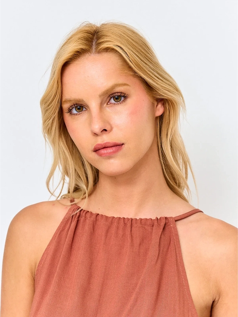 BLUSA MUJER BARBADOS SIN MANGAS LAZO - 3