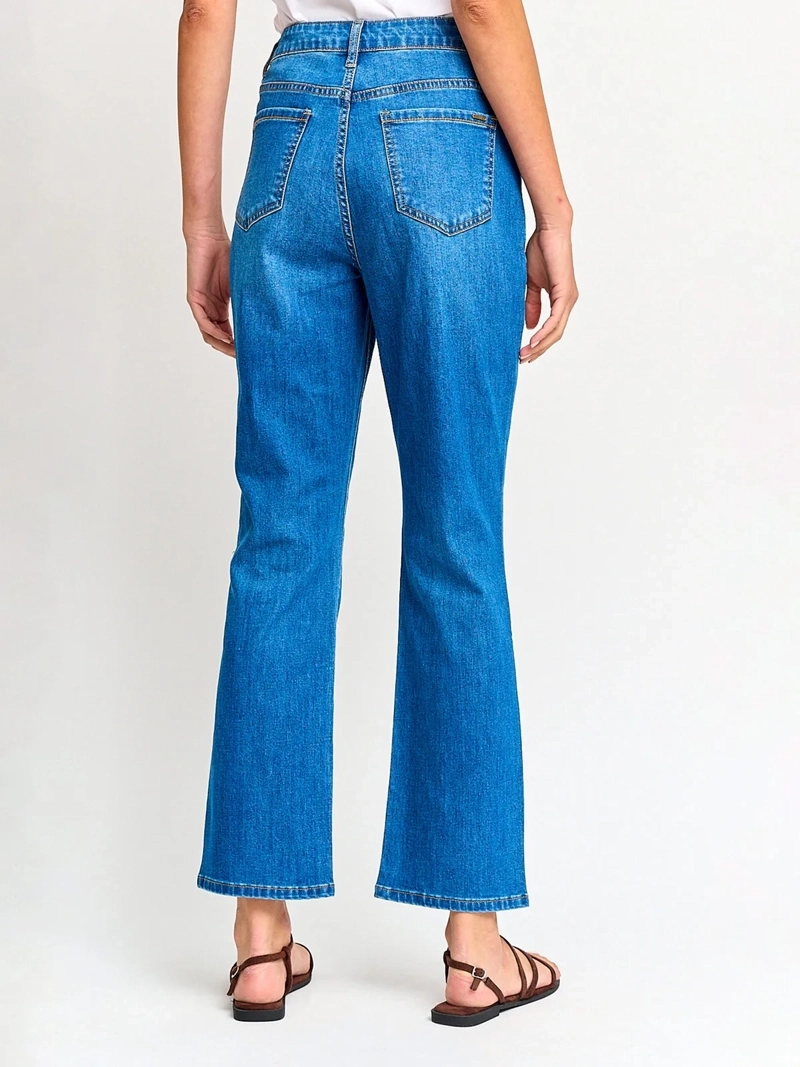 JEANS MUJER AZIZ ALGODÓN BORDADO - 3