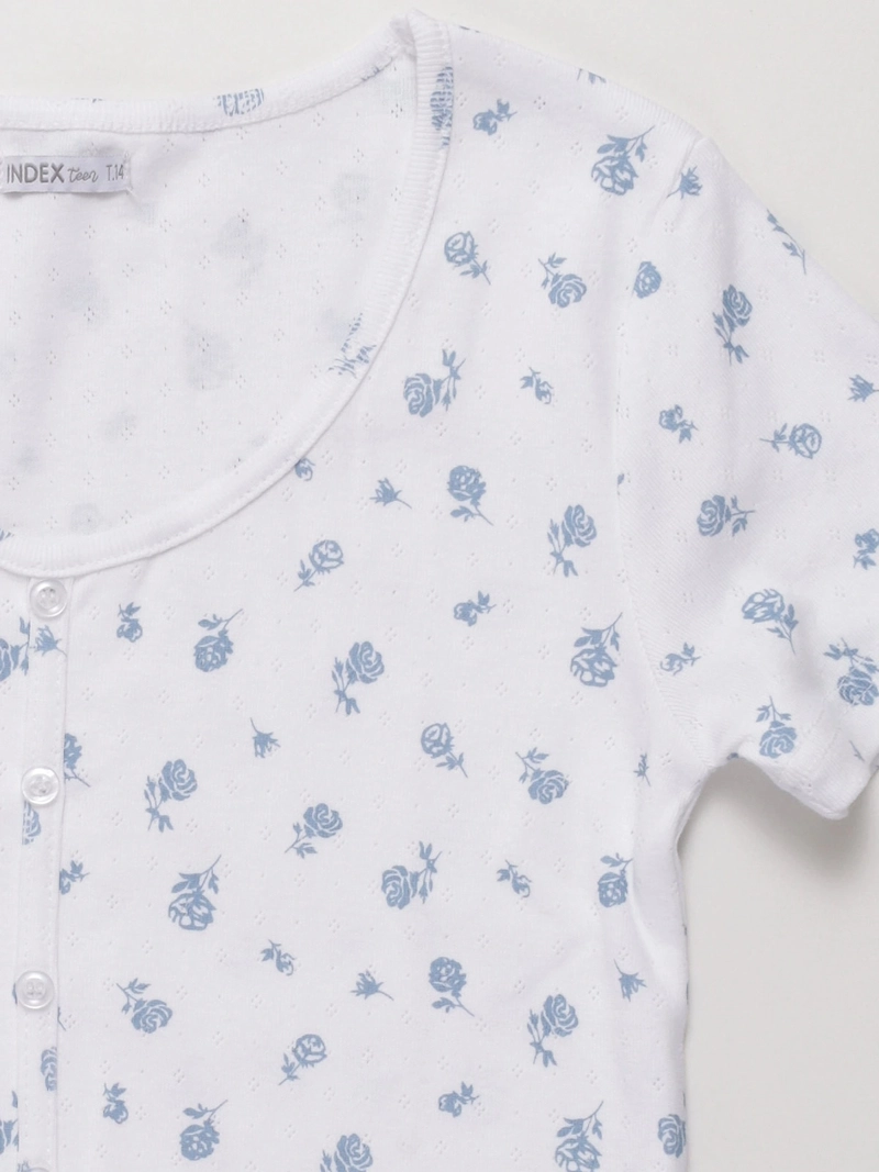 POLERA MANGA CORTA ALGODÓN NIÑA M6T LIBERTY - 3