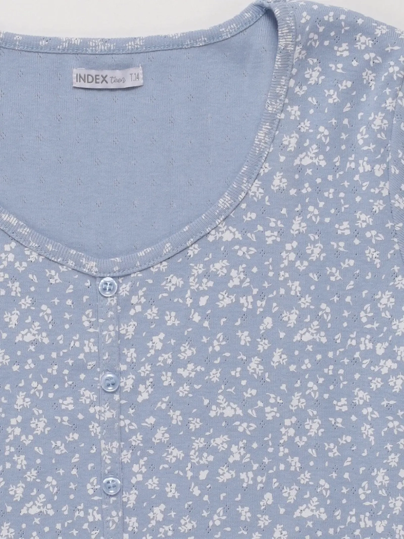 POLERA MANGA CORTA ALGODÓN NIÑA M6T LIBERTY - 3