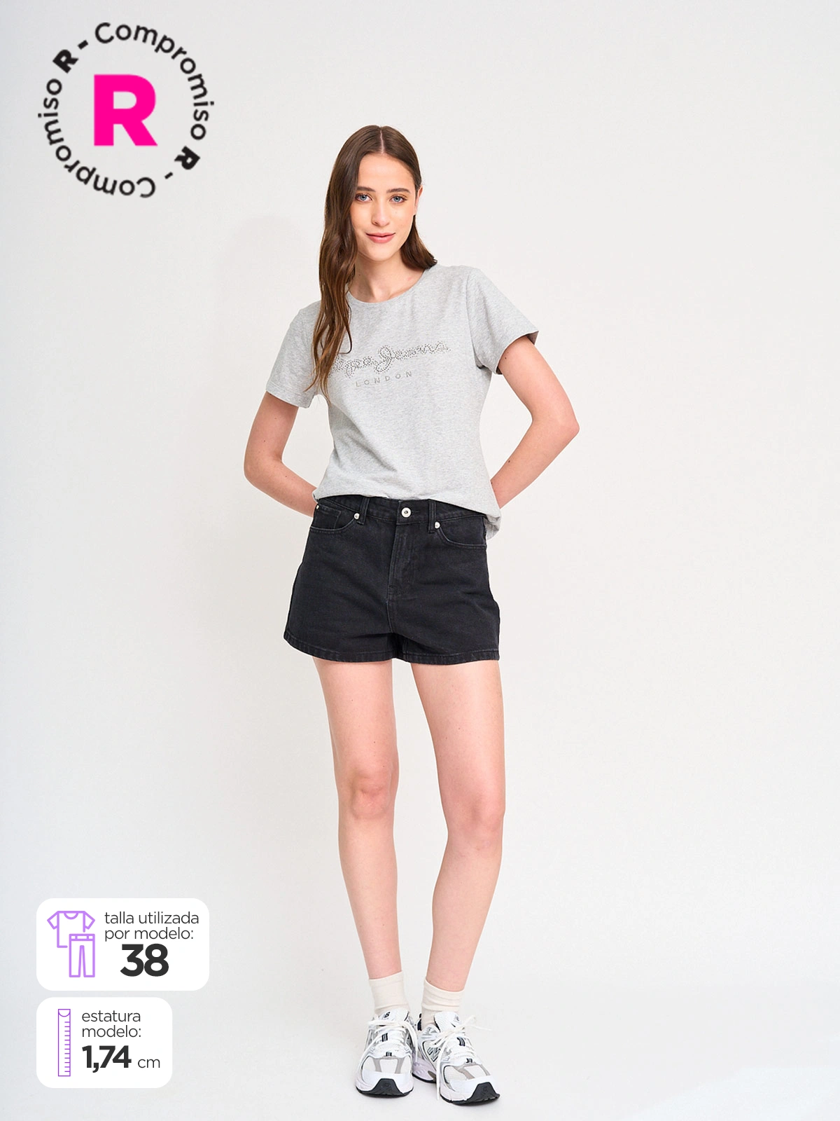 SHORT MUJER PEPE JEANS ALGODÓN DENIM